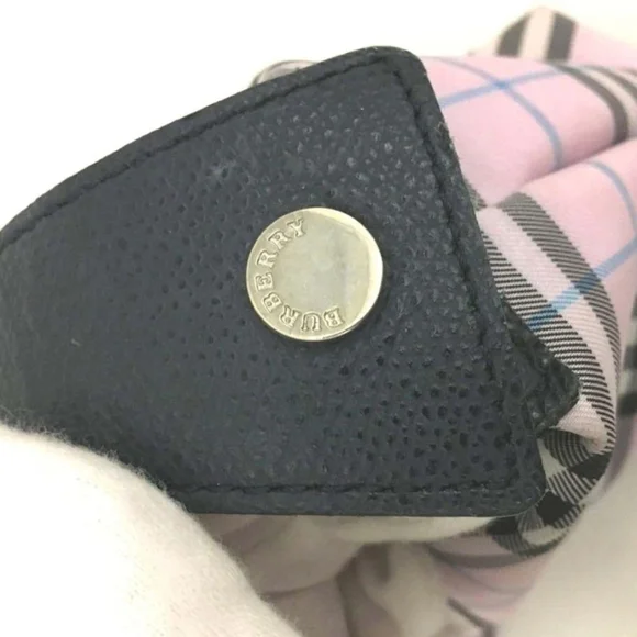 Burberry Pink Nova Check Canvas Cosmetic/Pouch Small Bag (EUC)💖💕💖 - Picture 8 of 9